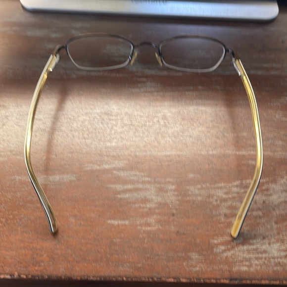 Ted Baker Scuffler B113 LBR brown half rim eyeglasses 48-20-135 with black case - Picture 13 of 16